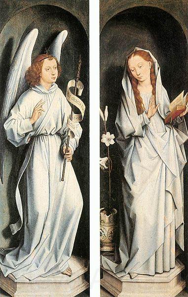 Hans Memling Annunciation Norge oil painting art